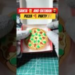 When LEGO Santa Batman Discover Mini Pizza